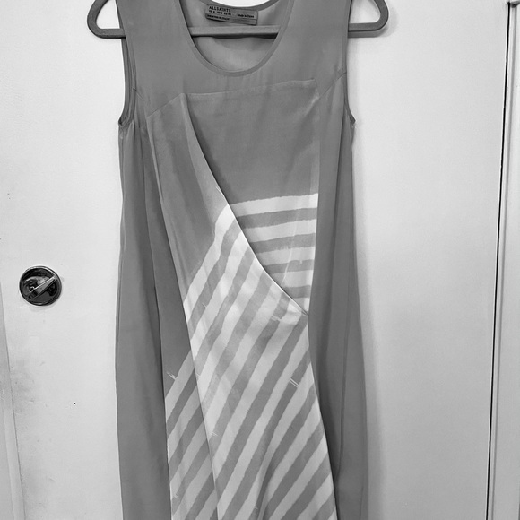 All Saints Air Lyde Dress -100% Silk Layered Dress - Picture 6 of 6